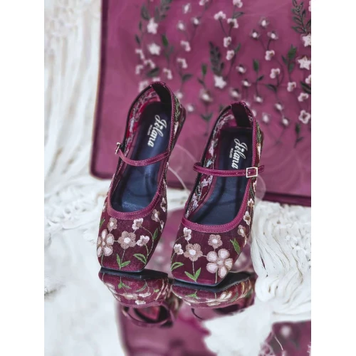 SAPATILHA JASMIM - Vinho