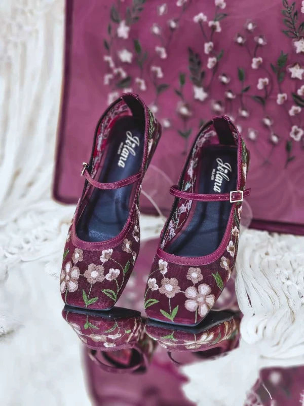 SAPATILHA JASMIM - Vinho