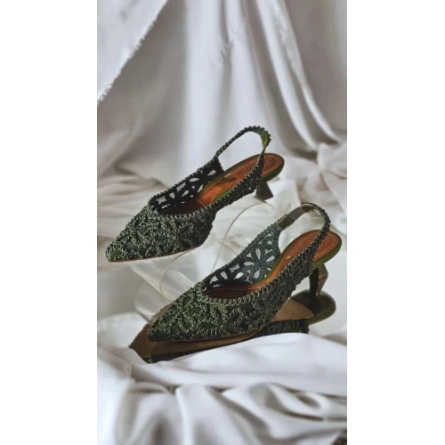 Slingback Oliva - Verde oliva