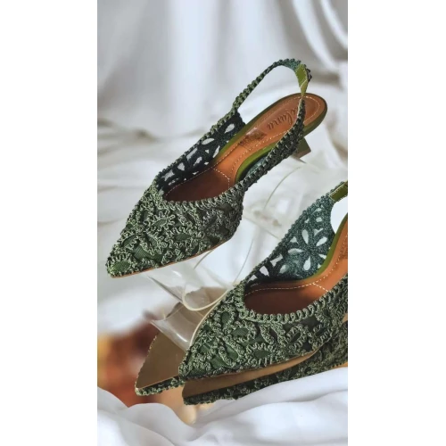 Slingback Oliva - Verde oliva