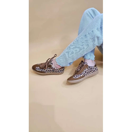 TÊNIS ANIMAL PRINT - Onça marrom